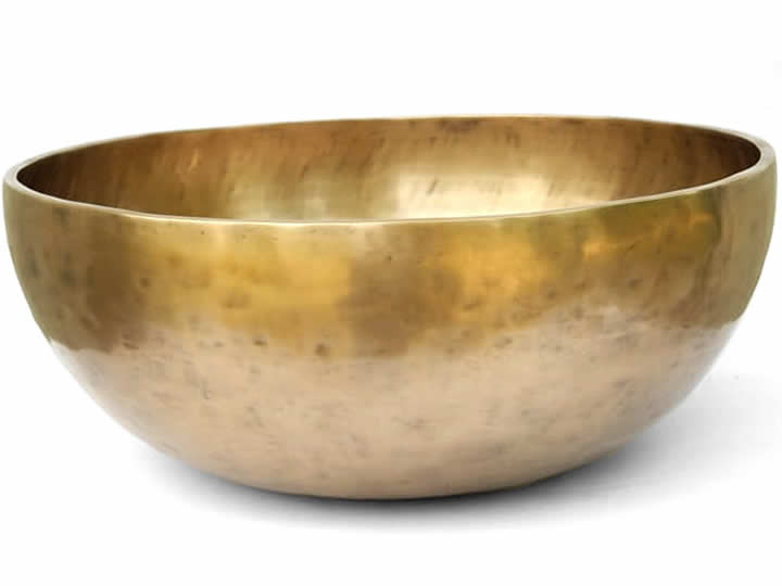 Tibetische XXL Klangschale 11180 Gr. Thetawelle + Chiron - Fußklangschale