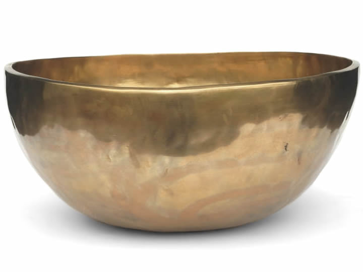 Tibetische XL Klangschale 4390 Gr. - Fußklangschale für Kinder