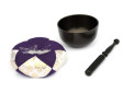 Japanische Rin-Klangschale Dharma-92 schwarz Ton F