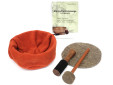 Klangschale Universalschale Einsteigerset inkl. Buch, Filzschlägel, Lederklöppel, Filzkissen + Schutzhülle