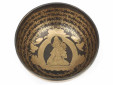 Tibetische Klangschale 1645 Gr. mit Buddha Gravur "Weiße Tara"