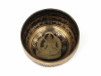 Tibetische Klangschale 590 Gr. Buddha-Gravur "grüne Tara"