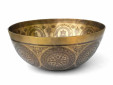Tibetische Klangschale 1330 Gr. Platonisches Jahr mit Buddha-Gravur "Shakyamuni"