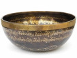Tibetische Klangschale 1725 Gr. mit Buddha Gravur "Shakyamuni"