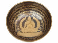 Tibetische Klangschale 1725 Gr. mit Buddha Gravur "Shakyamuni"