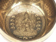 Tibetische Gravur Klangschale 450 Gr. mit Buddha "weißeTara"