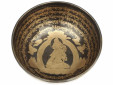 Tibetische Klangschale 1715 Gr. mit Buddha Gravur "Weiße Tara"