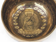 Tibetische Gravur Klangschale 635 Gr. Jahreston OM - Buddha "Shakyamuni"