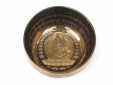 Tibetische Gravur Klangschale 850 g Mondknoten Buddha "Weiße Tara"