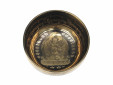 Tibetische Gravur Klangschale 585 Gr. Hopi Herz Buddha "Manjushri"