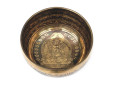 Tibetische Gravur Klangschale 840 Gr. Jahreston OM - Buddha "Manjushir"