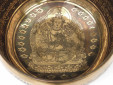 Tibetische Gravur Klangschale 840 Gr. Jahreston OM - Buddha "Manjushir"