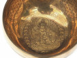 Tibetische Gravur Klangschale 465 Gr. Sonne Buddha "Manjushri"