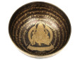 Tibetische Klangschale 1520 Gr. mit Gravur "Ganesh"