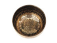 Tibetische Gravur Klangschale 600 Gr. Buddha "Grüne Tara"