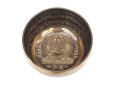 Tibetische Gravur Klangschale 855 g Buddha "grüne Tara"