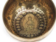 Tibetische Gravur Klangschale 630 g Jupiter "Medizinbuddha"