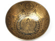 Tibetische Gravur Klangschale 1770 g Thetawelle Buddha "Grüne Tara"