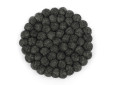 Klangschalenkissen Filz 17 cm uni - graphitgrau